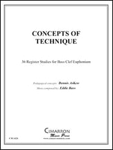 CONCEPTS OF EUPHONIUM TECHNIQUE EUPHONIUM / BARITONE BC METHOD P.O.D. cover